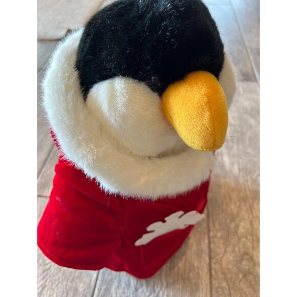NWT Gund Igloo‎ The Penguin Fashion Bug Plush Stuffed Animal Toy 14" Santa Fur - Picture 1 of 10